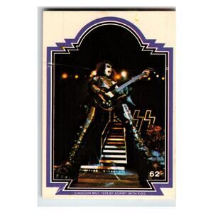 Donruss Kiss Gene Simmons 1978 #62 Vintage Music Card